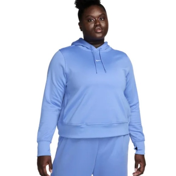 Nike Other - Nike Women’s Blue Training Therma Fit Pullover Hoodie Size 1X NWT Polar Blue